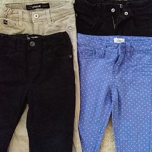 4 pair girls jeans